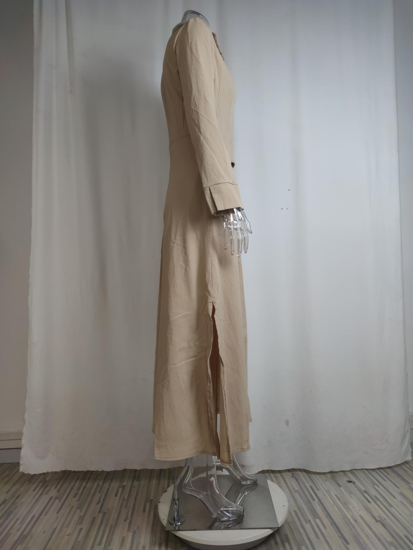 Fashion Spring Overalls Sundress Women 2025 Autumn Dress Casual Elegant longSleeve Baggy Work Vestidos Kaftan Maxi Long Dress