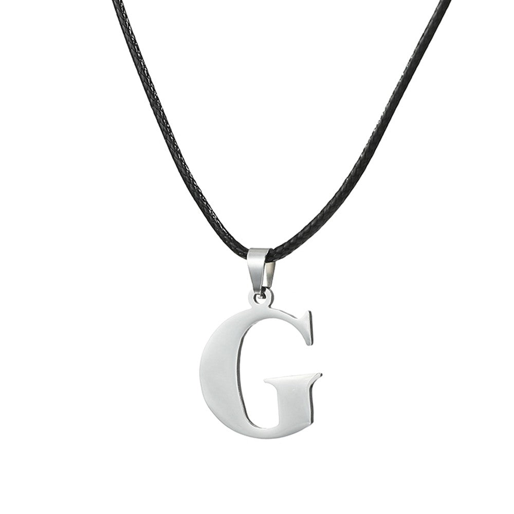 Novo Colar Inicial de A-Z Alfabeto em Aço Inoxidável 26 Letras Inglesas Colar Para Homens Mulheres Presentes de Joias Personalizadas