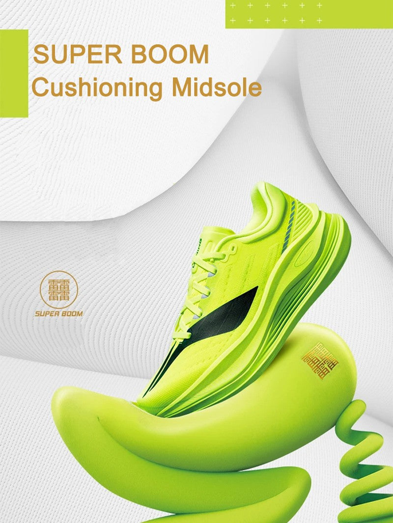 LiNing Men YUEYING 5 PRO Running Shoes SUPER BOOM Lightweight Reflective Cushioning Protect LiNing Wearable Sneakers ARHV013