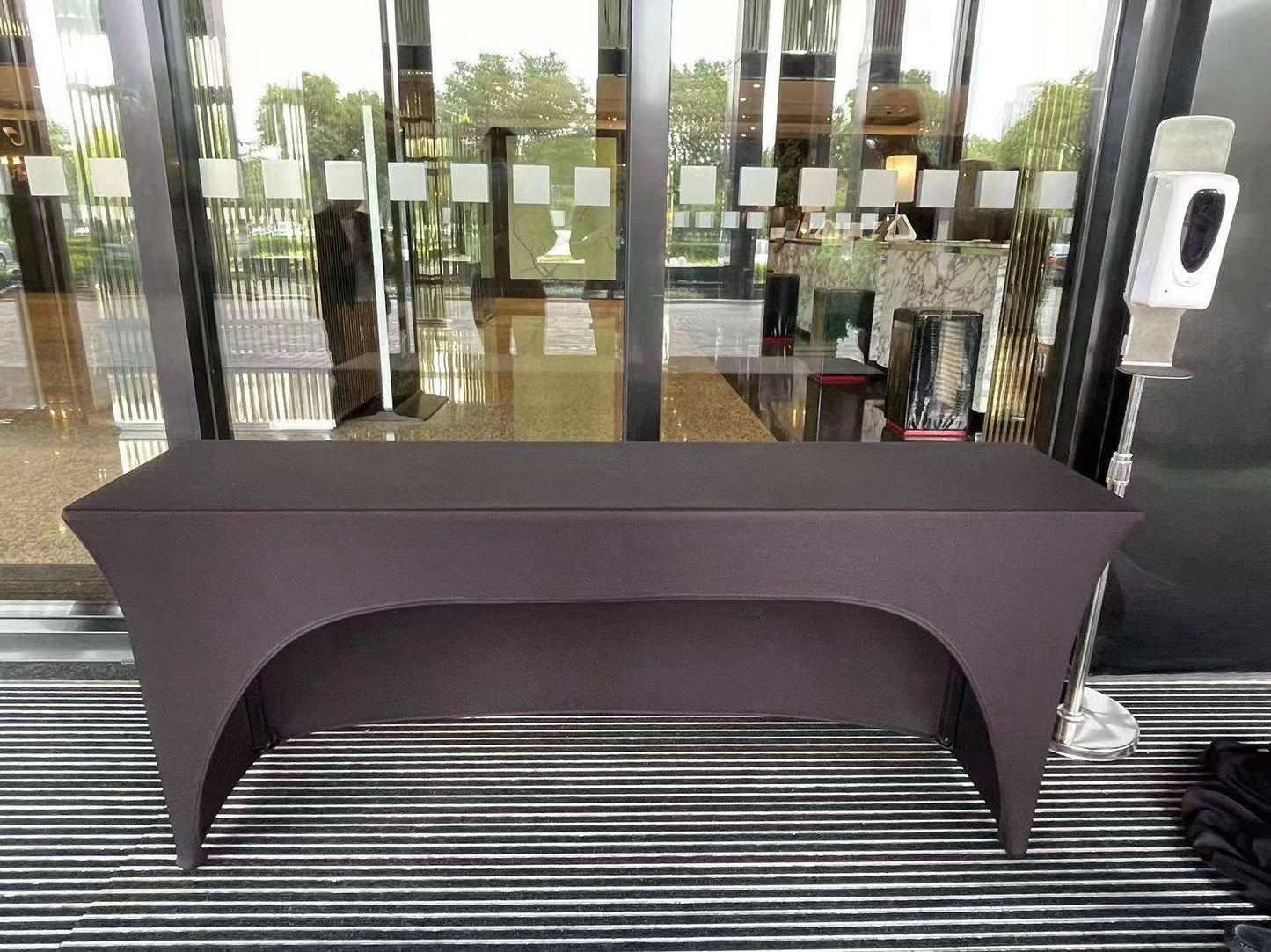 Wedding Spandex Table Cloth Cover Rectangular One Side Open Hotel Banquet Birthday Party Show Decoration Nice Look Design