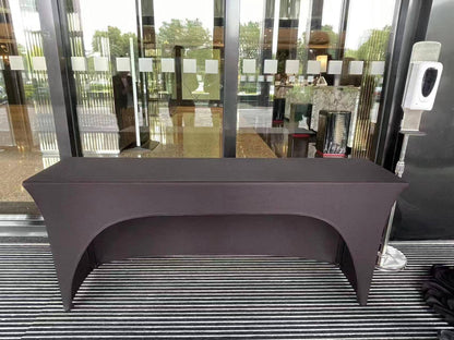 Wedding Spandex Table Cloth Cover Rectangular One Side Open Hotel Banquet Birthday Party Show Decoration Nice Look Design