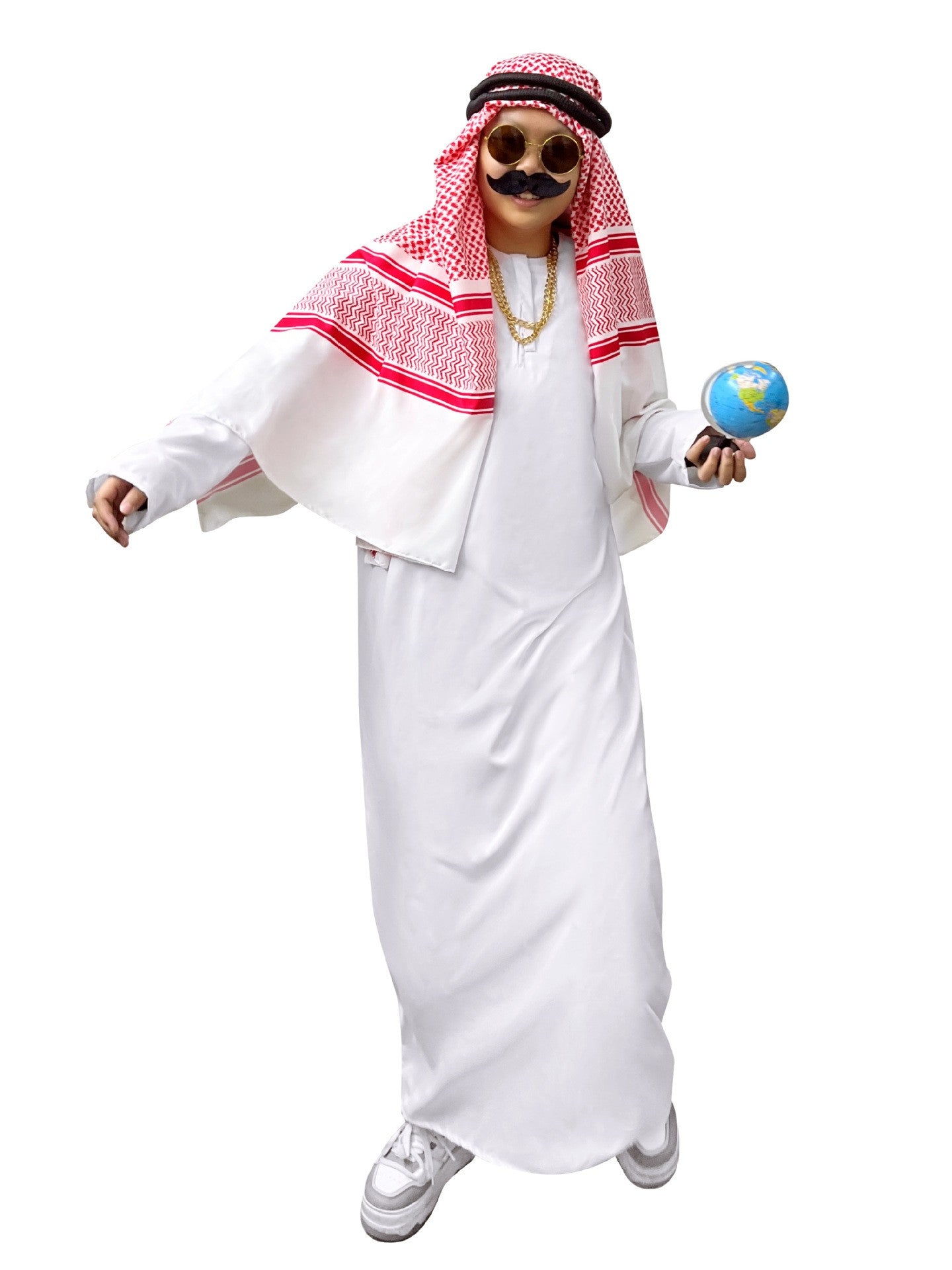 New Arab Emirate Costume Shepherd Rich Arab Prince Adult Role Playing Fantasia Halloween Carnival Costume Hot Selling
