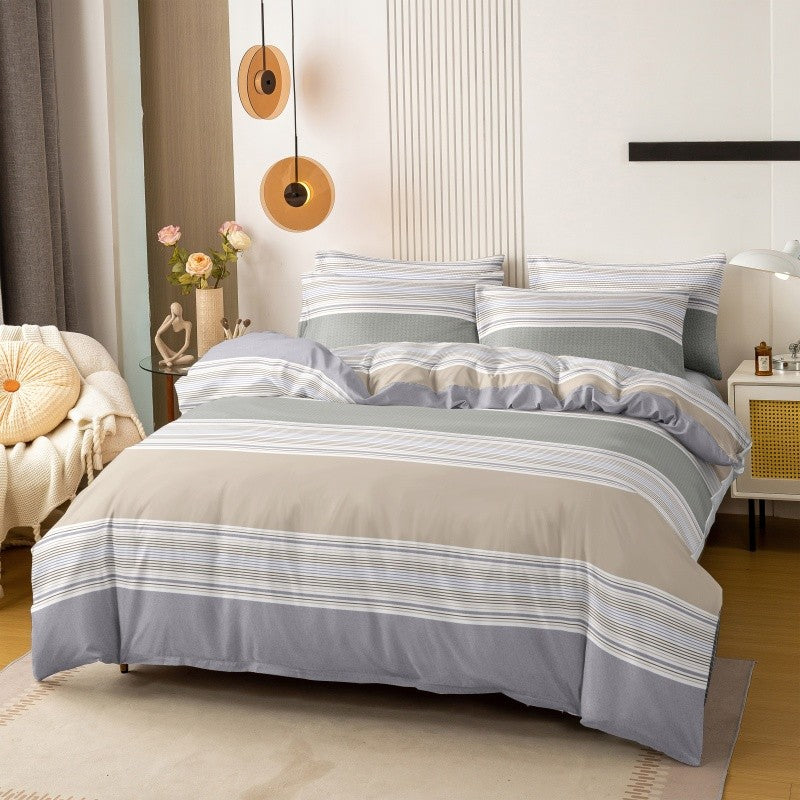 3pcs Printing Brushed Bedding Set, Duvet Cover Pillowcase Set, Skin Friendly Breathable Duvet Cover Pillowcases ?Without Sheet?