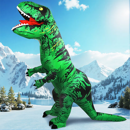 Anime Mascot Skeleton T-Rex Inflatable Dinosaur Costume Adult Purim Carnival Halloween Party Cosplay Costume Fancy Dress Suit