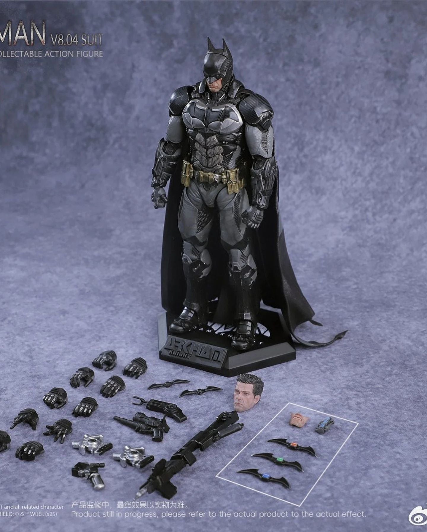 100%Original LPZZ Studio 1/12 Deathstroke Batman Arkham Knight Batsuit V8 04 Bonecos de Ação Modelo do Filme do Batman