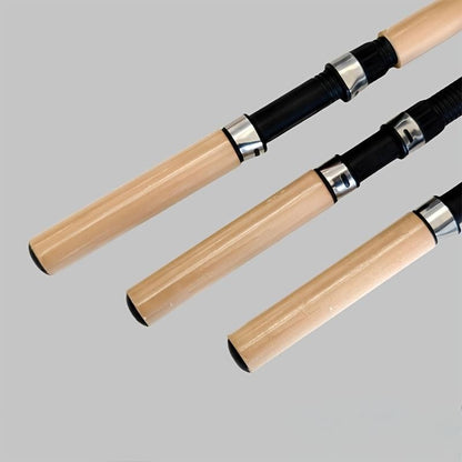 1 vara de pesca no gelo em fibra de carbono ultraleve com cabo ergonômico macio e ponta de ação rápida - Design resistente similar à fibra de vidro