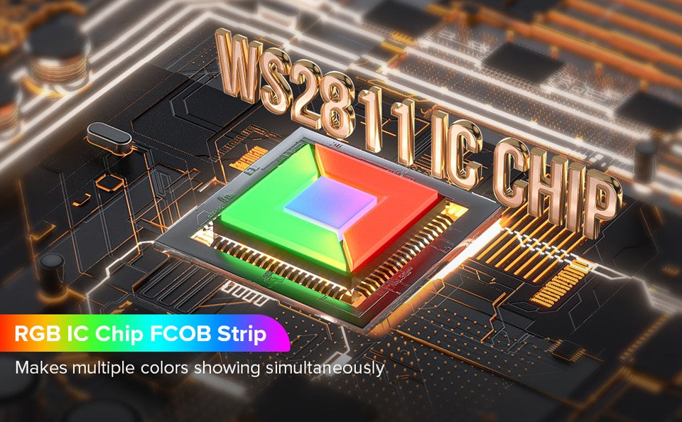 FCOB SPI RGB IC LED Light Strip WS2811 Addressable 720 630 LEDs Dream Color DC12V 24V WS2812B High Flexible FOB COB Lights