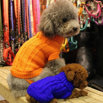 Roupa de Inverno para Cães, Roupa de Tricô para Animais de Estimação Pequenos e Médios, Casaco para Filhotes Chihuahua, Suéter para Cães Yorkshire, Ropa Perro