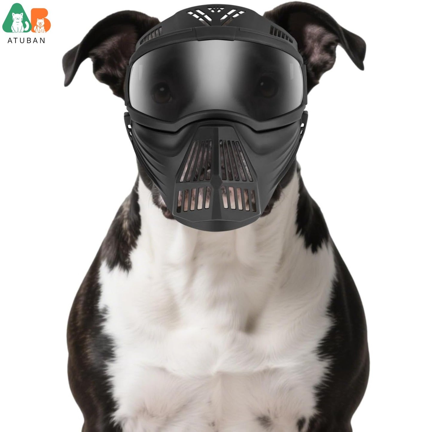 Óculos de proteção para cães ATUBAN raças grandes, óculos de sol de proteção UV de rosto inteiro para cães, proteção contra vento, poeira e neve para olhos de animais de estimação