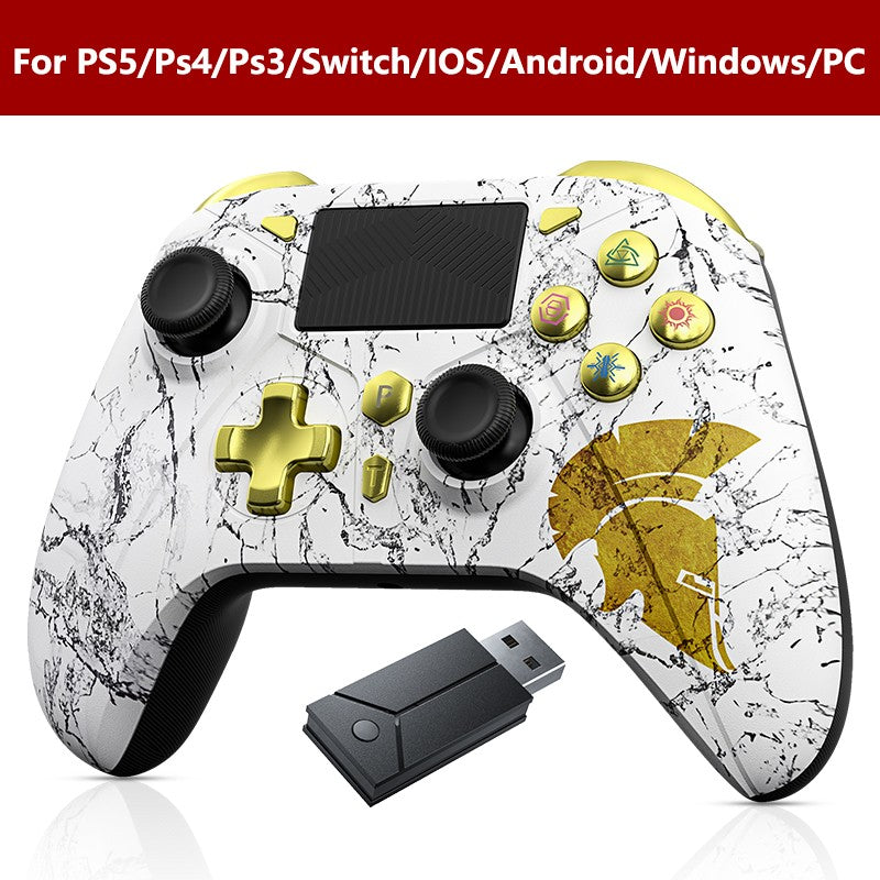 Controller for PS5/PS4/PS3/Steam/PC RGB Wireless Control Joystick Hall Linear Trigger Gamepad Turbo Dual Vibration Game Remote