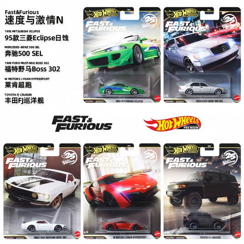 Hot Wheels Original HNW46 Velozes e Furiosos Série N Carro Modelo Die Cast Decoração Carro Coleção Brinquedos Presentes Surpresa