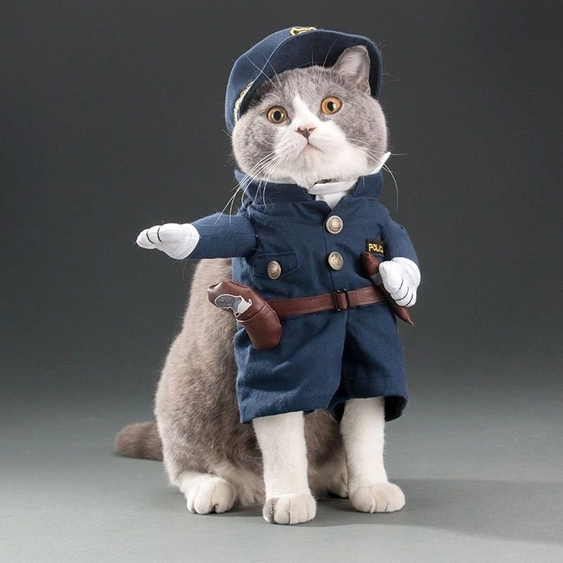 Roupas Engraçadas para Gatos e Cães, Roupa de Cosplay para Pets, Macacão, Fantasia de Halloween, Vestido para Cães Chihuahua, Bulldog Francês, Roupinhas para Cães