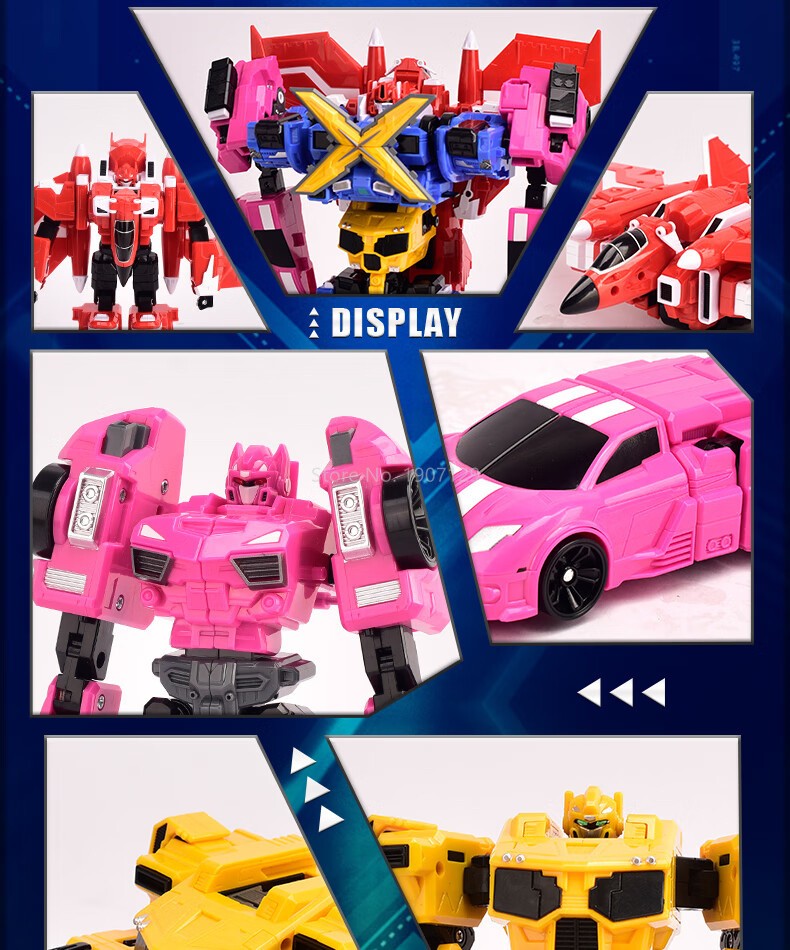 Mini Force Super Dinosaur Power Transformation Robot Toys Action Figures MiniForce X Simulation Car Deformation Airplane Toy