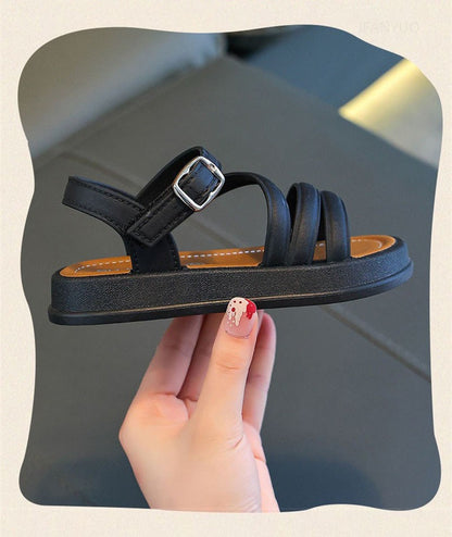 Breathable Lightweight Girls Sandals Summer Casual Children Sandal Girl Baby Flat Shoes Fashion Casual Non Slip Kids Beach Shoes