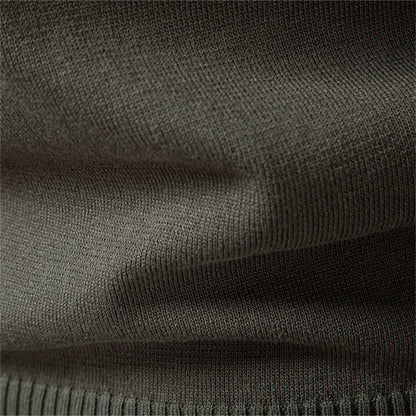 AIOPESON Premium Solid Color Polo Men Slim Fit Zip Long Sleeve Luxury Textured Fabric Business Casual Mens Sweatshirt