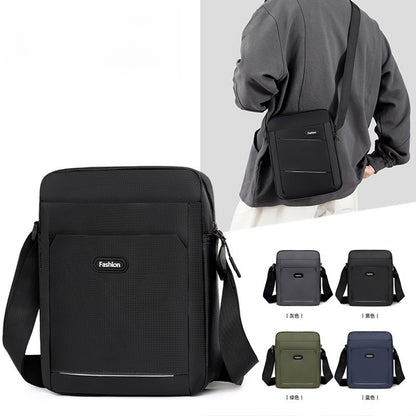 Men's Business Casual Crossbody Bag - Simple Oxford Shoulder Sling for Commuting & Outdoor Use