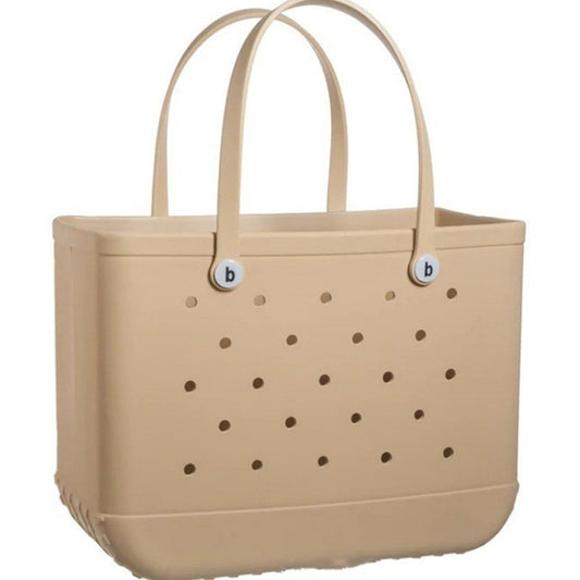 Bolsa de Praia Impermeável Minimalista para Viagem com Furos de Buraco Pequena Bolsa de Mão