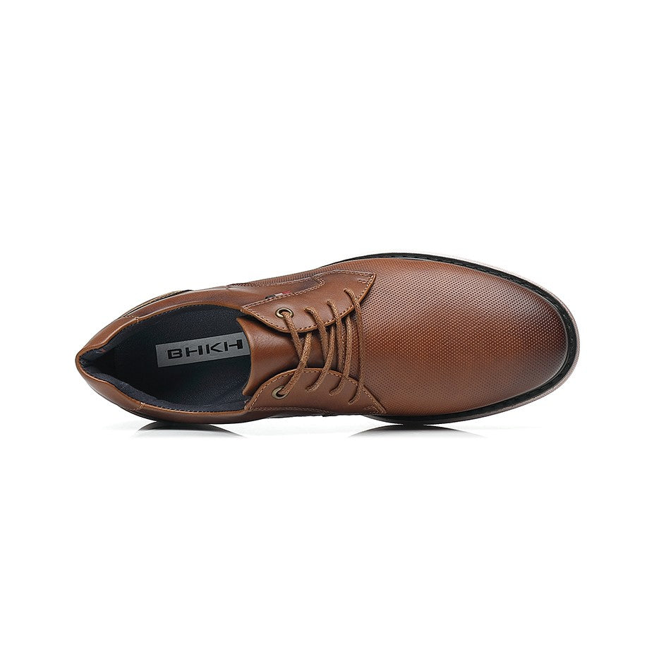 2025 Spring/Summer New Men Shoes Comfy Luxury Brand Men Casual Shoes Lace Up Business Style Dress Shoes BHKH Men Shoes