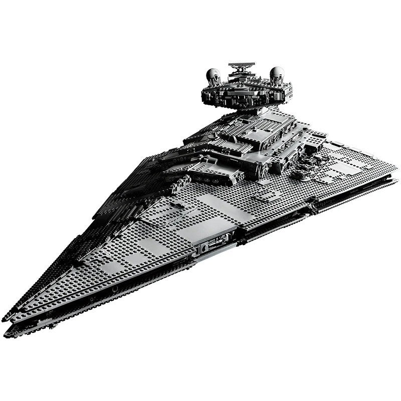 Montar Decoração de Casa Imperial Navy Stormtrooper Star Destroyer Galactic Empire Star Cruiser Starfighter Dark Fleetship 75252