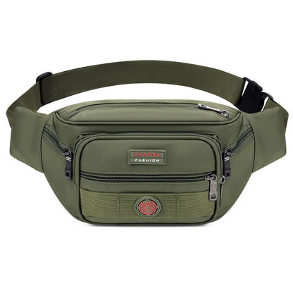 Unisex Multifunctional Waist Bag Large Capacity Waterproof Oxford Business Pack Trendy Crossbody Chest Bag for Travel Work