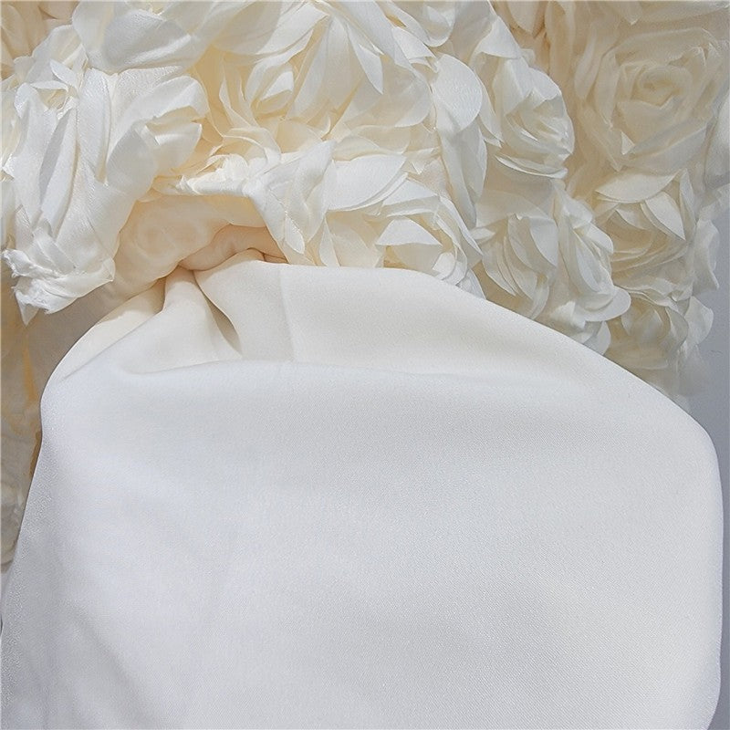 3D Flowers Women Skirts Autumn Winter Solid A-line Vintage Faldas Mujer Korean Fashion Hyperbole Elegant Long Skirt JJ1746