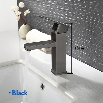 Bathroom Faucets Hot and Cold Mixer Faucets Vanity Bathroom Kitchen Deck Mounted Bathroom Sink Faucets?hose not include?