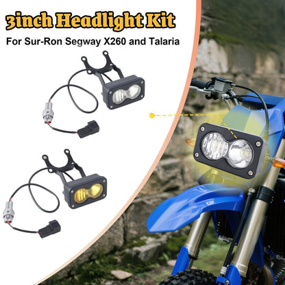 Motorcycle LED Headlight Kit for Sur-Ron Segway X260 and Talaria Flood Light Pods Combo Kit