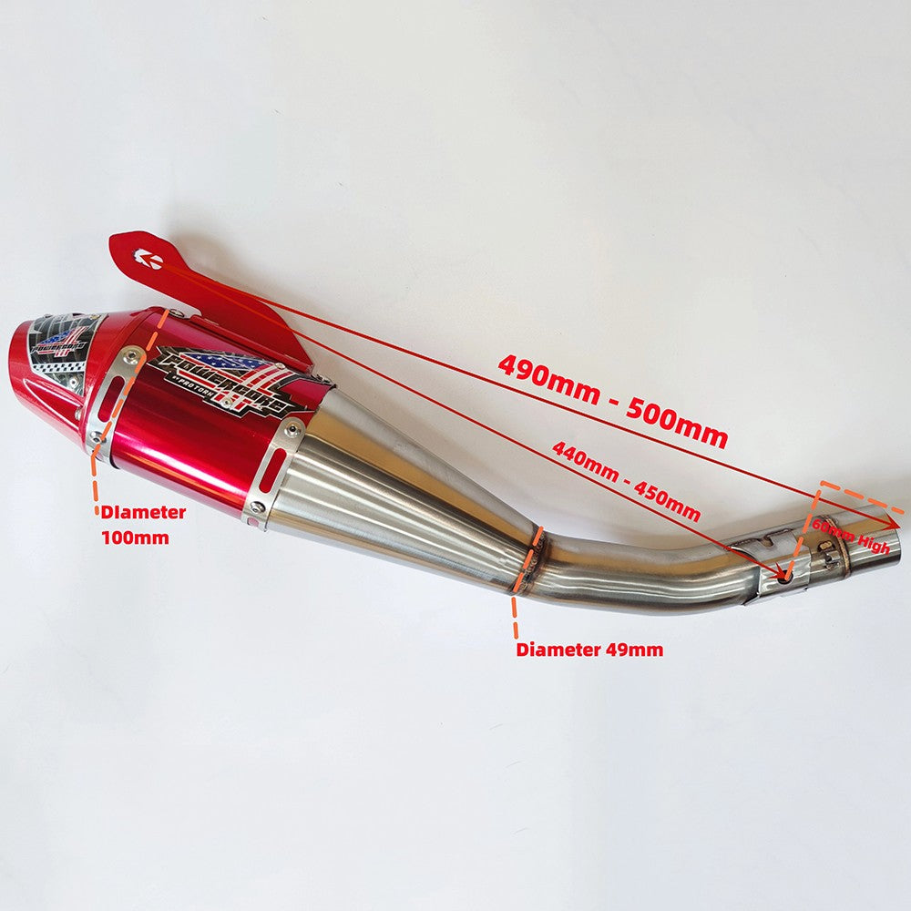Full Slip On Exhaust Muffler System Pipe Rally Motorcycle Accessories Complete Exhaust System For Crf250 Crf250r Exhaust Muffler