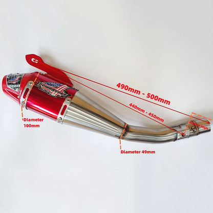 Full Slip On Exhaust Muffler System Pipe Rally Motorcycle Accessories Complete Exhaust System For Crf250 Crf250r Exhaust Muffler
