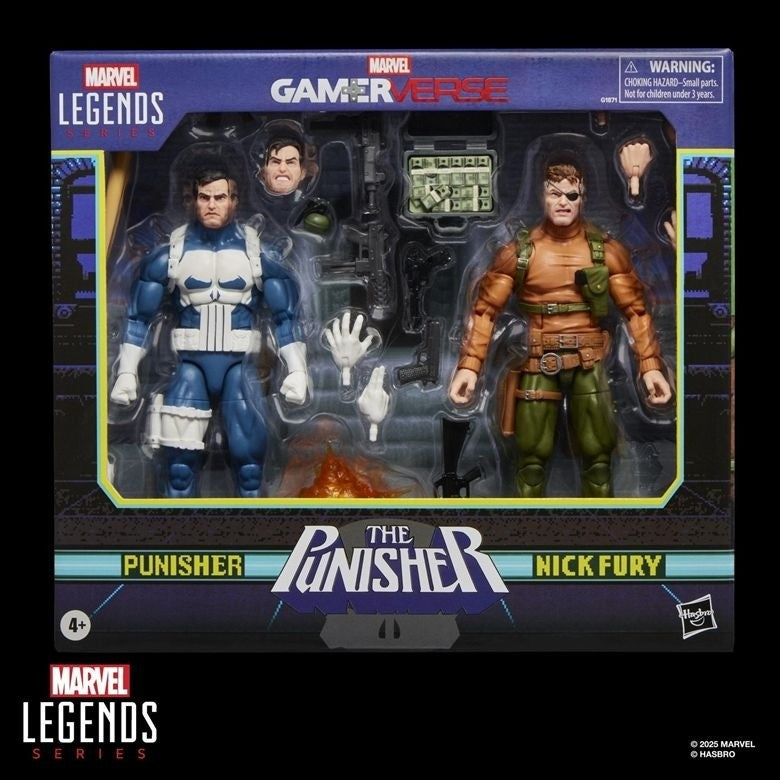 Original Marvel Legend Ml 1/12 Capcom Arcade Punisher Nick Fury Boneco Articulado Enfeite de Mesa Brinquedo Colecionável Presente de Natal