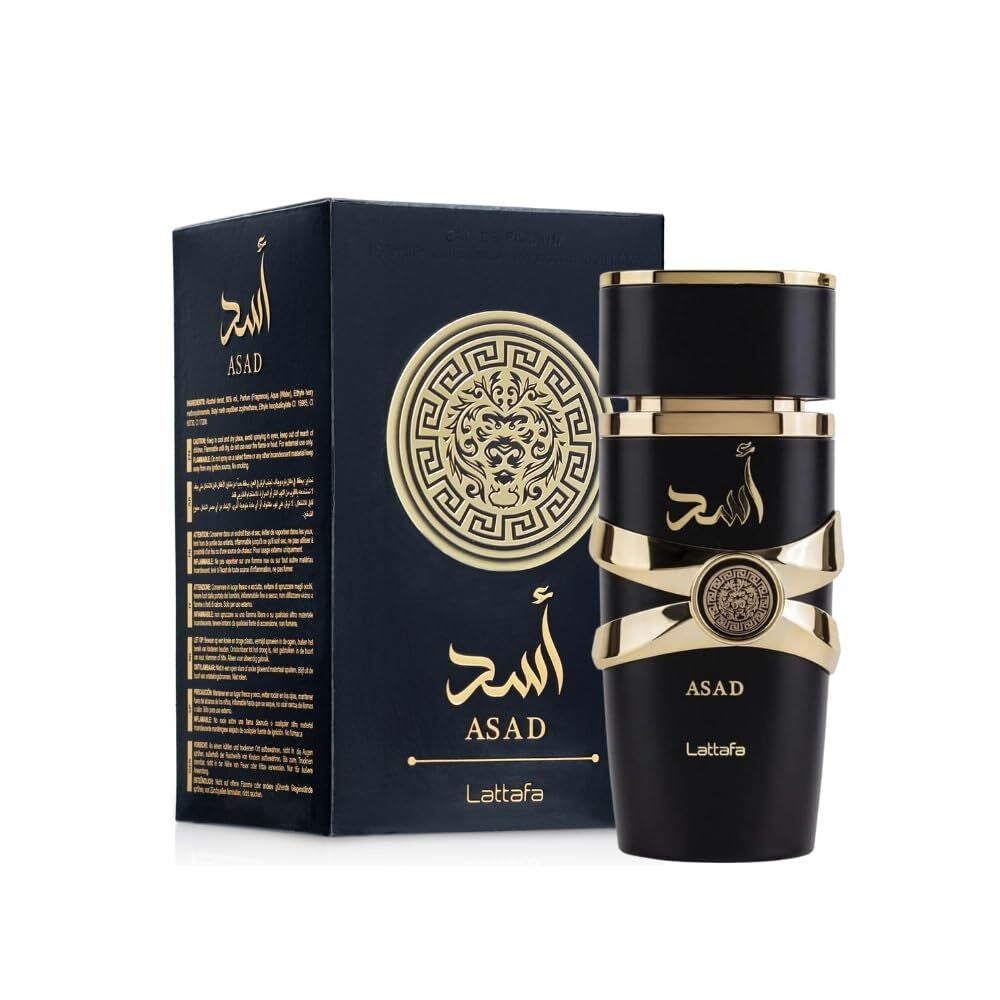 Lattafa Asad Eau De Perfum for Men & Women | Long-Lasting Arabian Fragrance | 3.4 Oz / 100ml | US Stock Best Gift