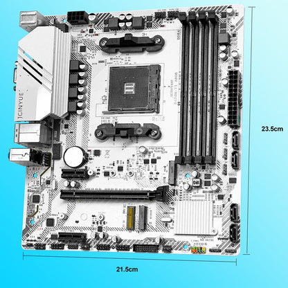 1PC B450M-TI ARGB Motherboard M.2 NVME ARGB PC Motherboard AMD Processor Dual-Channel 4*DDR4 Memory AM4 USB Mainboard