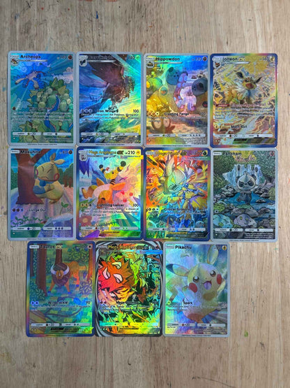 Diy Pokemon ptcg Bolso de Auto Controle Coleção de Cartas Colecionáveis ​​Assinatura Trading Flash Card Anime Desenho Animado Presente de Natal Diy