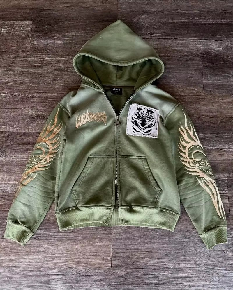 2025 American New Fashion Oversized Camouflage Double-sided Padded Jacket Men Y2K Harajuku Hip Hop Rock Popular Couple Jacket