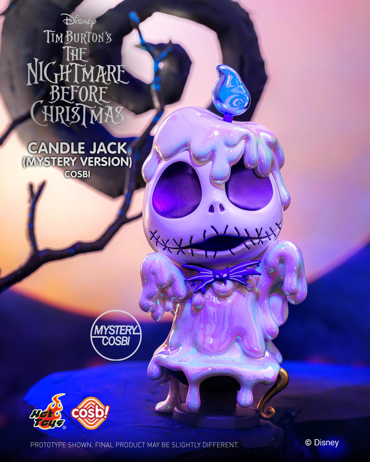 Em estoque O Pesadelo Antes do Natal Versão Q Jack Skellington Rei Abóbora Mini Bonecos de Ação Fofos Brinquedo Gótico de Halloween