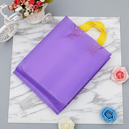 50 supermarket shopping bags clothing store plastic bags personalized advertising tote bags party gift bags custom printed logo