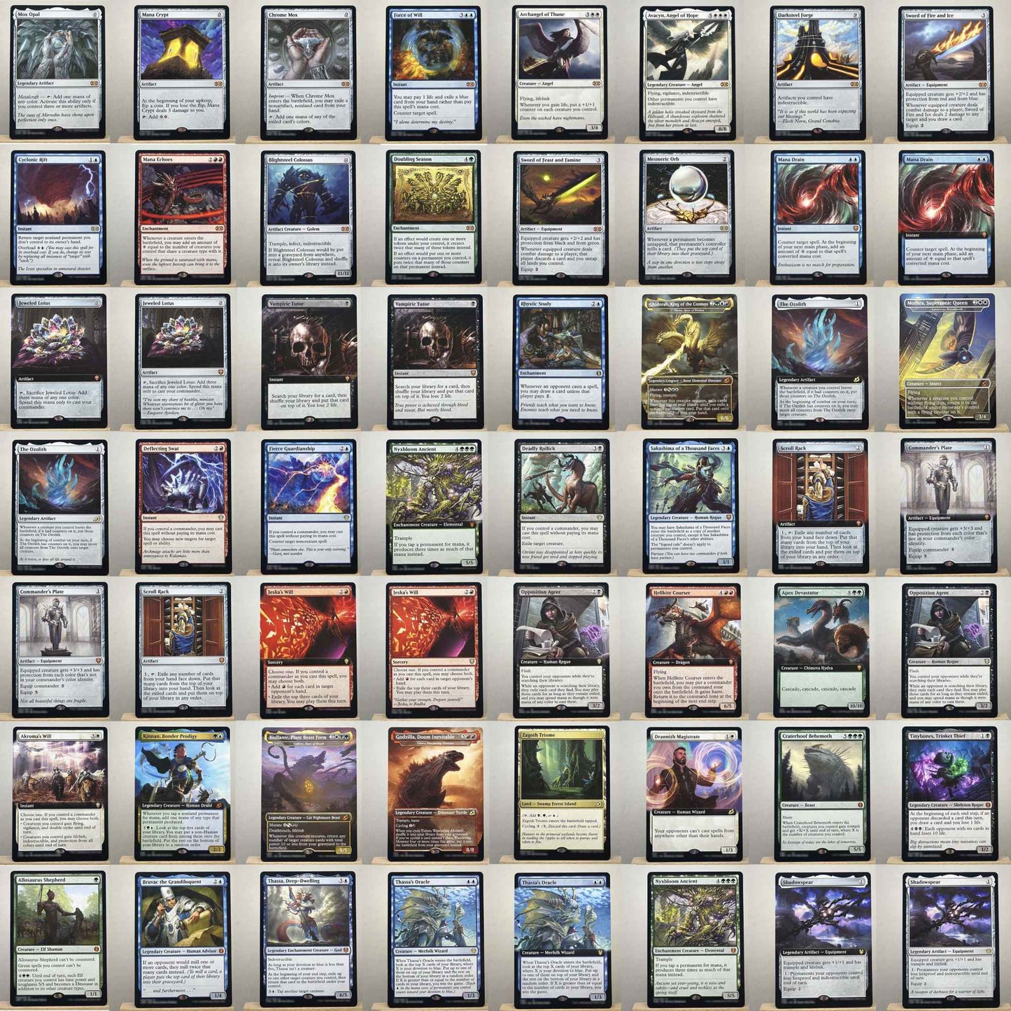 2XM IKO C20 CMR HOLO13-001 Cards mágicas Força de Vontade Mox Opala Tcg proxy Cripta de Mana Avacyn, Anjo da Esperança gathering