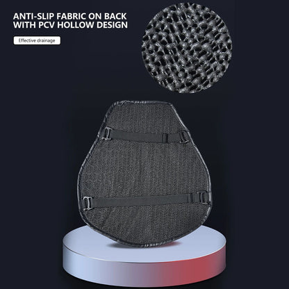 Almofada de Assento de Moto Antiderrapante Inflável 3D para Moto Almofada de Ar para Alívio de Pressão Acessórios de Moto