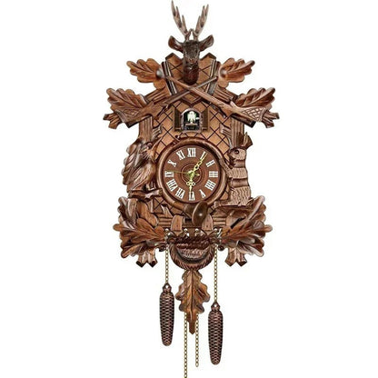 Wooden Hanging Wall Clock Bird Alarm Clock Cuckoo Clocks For Home Kid's Room Decoration Quartz Watch Decorative Home Decor