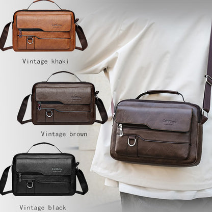 Men's and women's cross-body and shoulder bag for business, simple and casual, with minimalist design. Made of PU material.