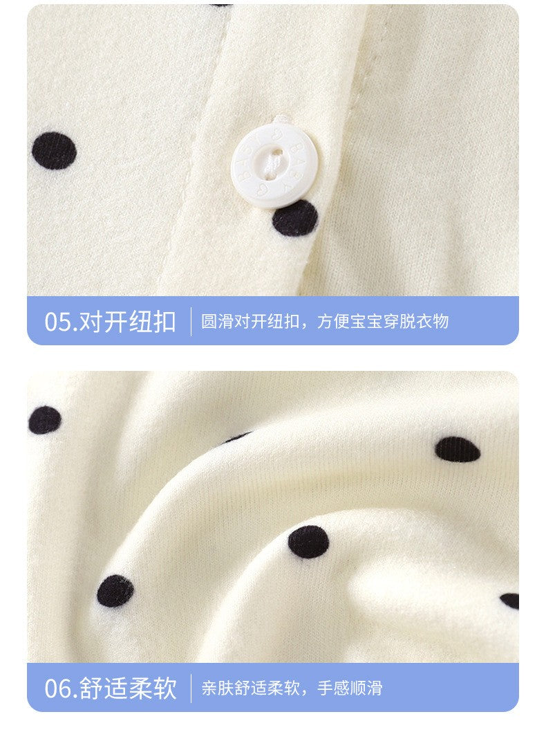 2025 Autumn New Kids Pajama Set Boys Cardigan and Girls Long Pants Homewear Baby and Children Clothing