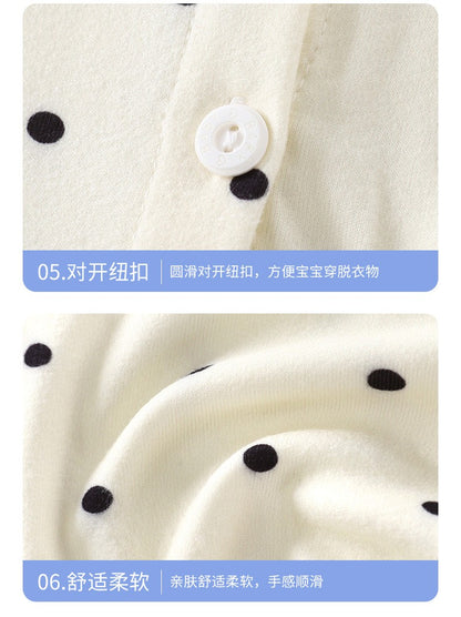 2025 Autumn New Kids Pajama Set Boys Cardigan and Girls Long Pants Homewear Baby and Children Clothing