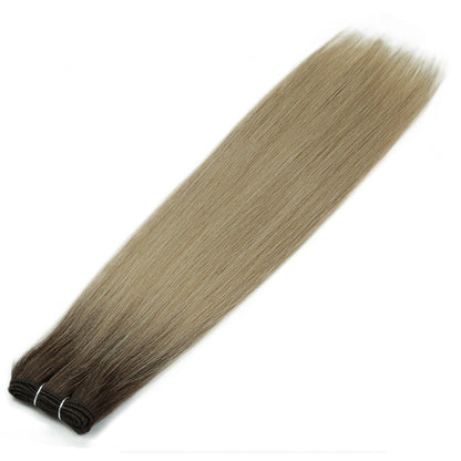 Alibaby Extensões de Cabelo Liso Ombré Tecelagem 26 Polegadas Cabelo Sintético Liso Longo Pacotes Cheios até as Pontas 150g