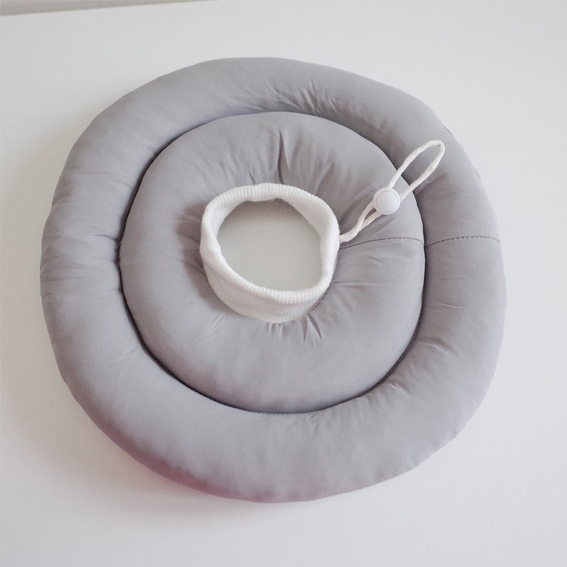 Colar Elizabetano Ajustável Para Cães Com Cordão Protetor De Pescoço Colar Donut Impermeável Evita Mordidas e Arranhões