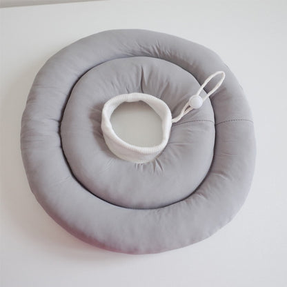 Colar Elizabetano Ajustável Para Cães Com Cordão Protetor De Pescoço Colar Donut Impermeável Evita Mordidas e Arranhões