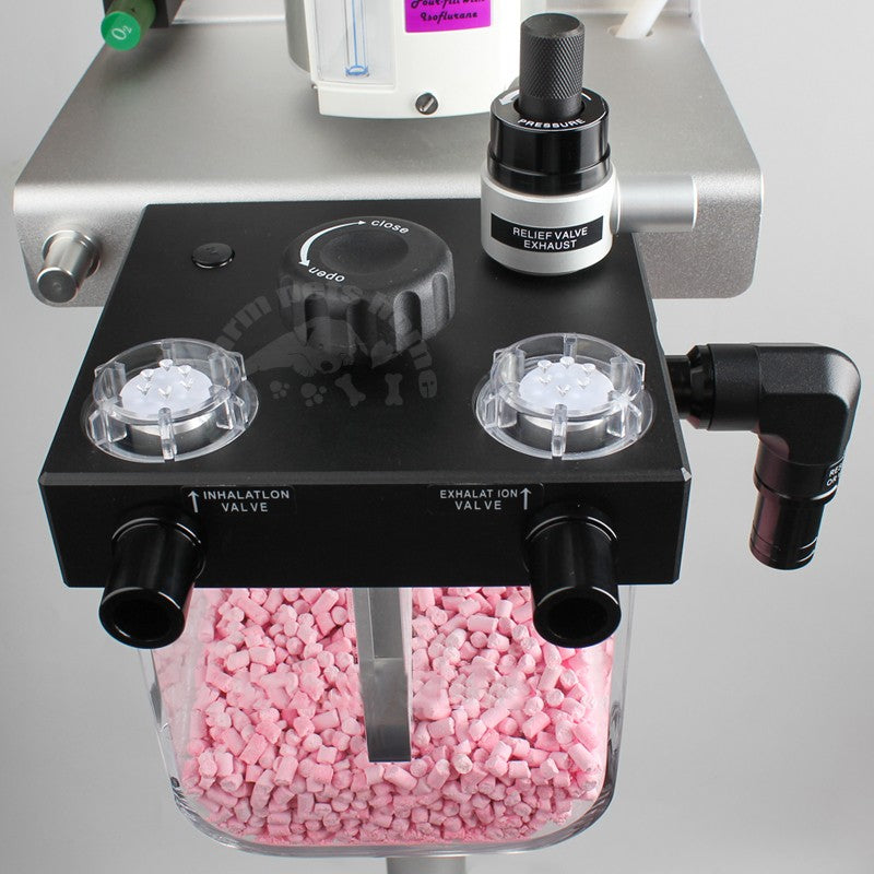 Máquina de Anestesia Veterinária para Animais Cães Gatos Equipamento de Anestesia Veterinária com Carrinho