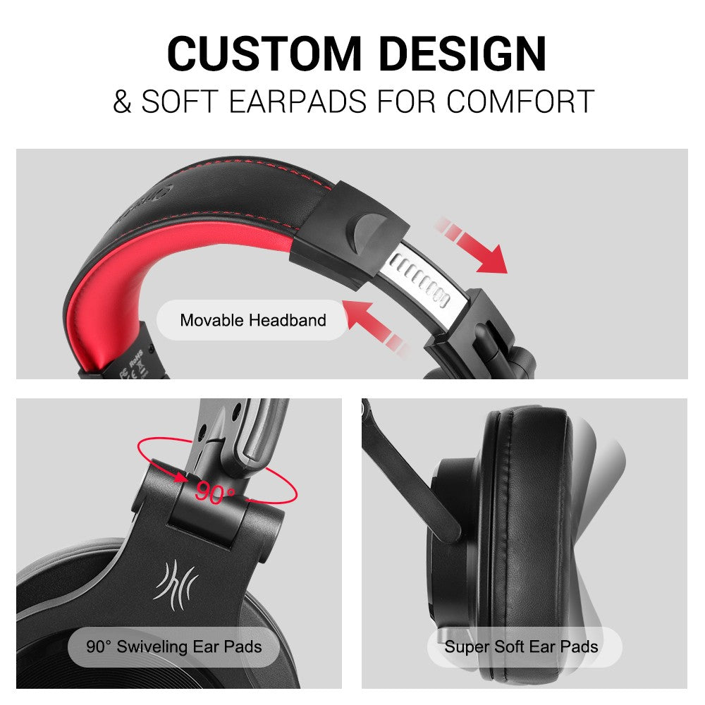 Oneodio A71 Original Studio DJ Headphones Portable Wired Headset With Music Share Port Deep Bass Stereo Headphone For Recording