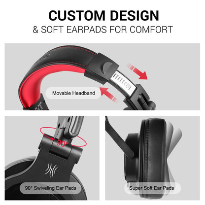 Oneodio A71 Original Studio DJ Headphones Portable Wired Headset With Music Share Port Deep Bass Stereo Headphone For Recording