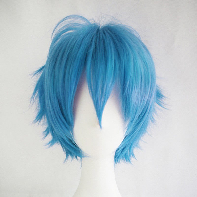 Versatile colored Synthetic wig men's cosplay wigs anime wig set cosplay upturned short hair