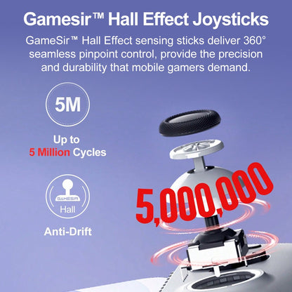 GameSir G8 Galileo Gamepad for Android iPhone 17/16 Phone Mobile Controller Hall Effect Sticks Analog Triggers Big Hands Design